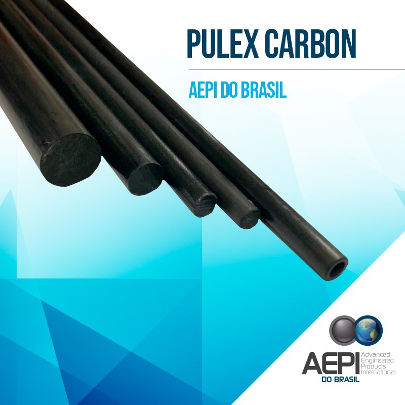 Perfis pultrudados com fibras de carbono