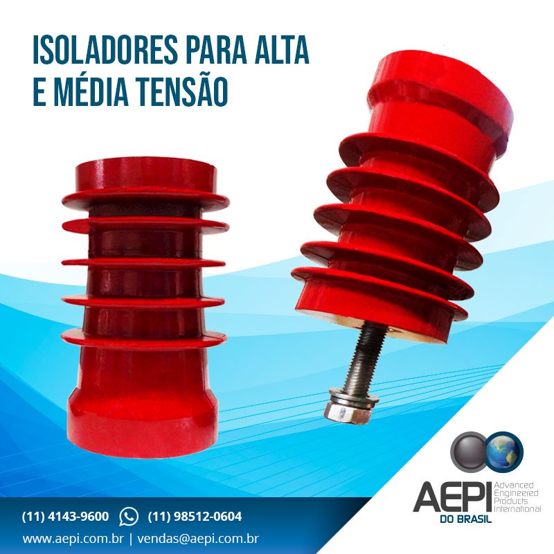 Isoladores para Alta e Média Tensão